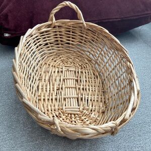 Basket measures on bottom 10 inches by 6 inches